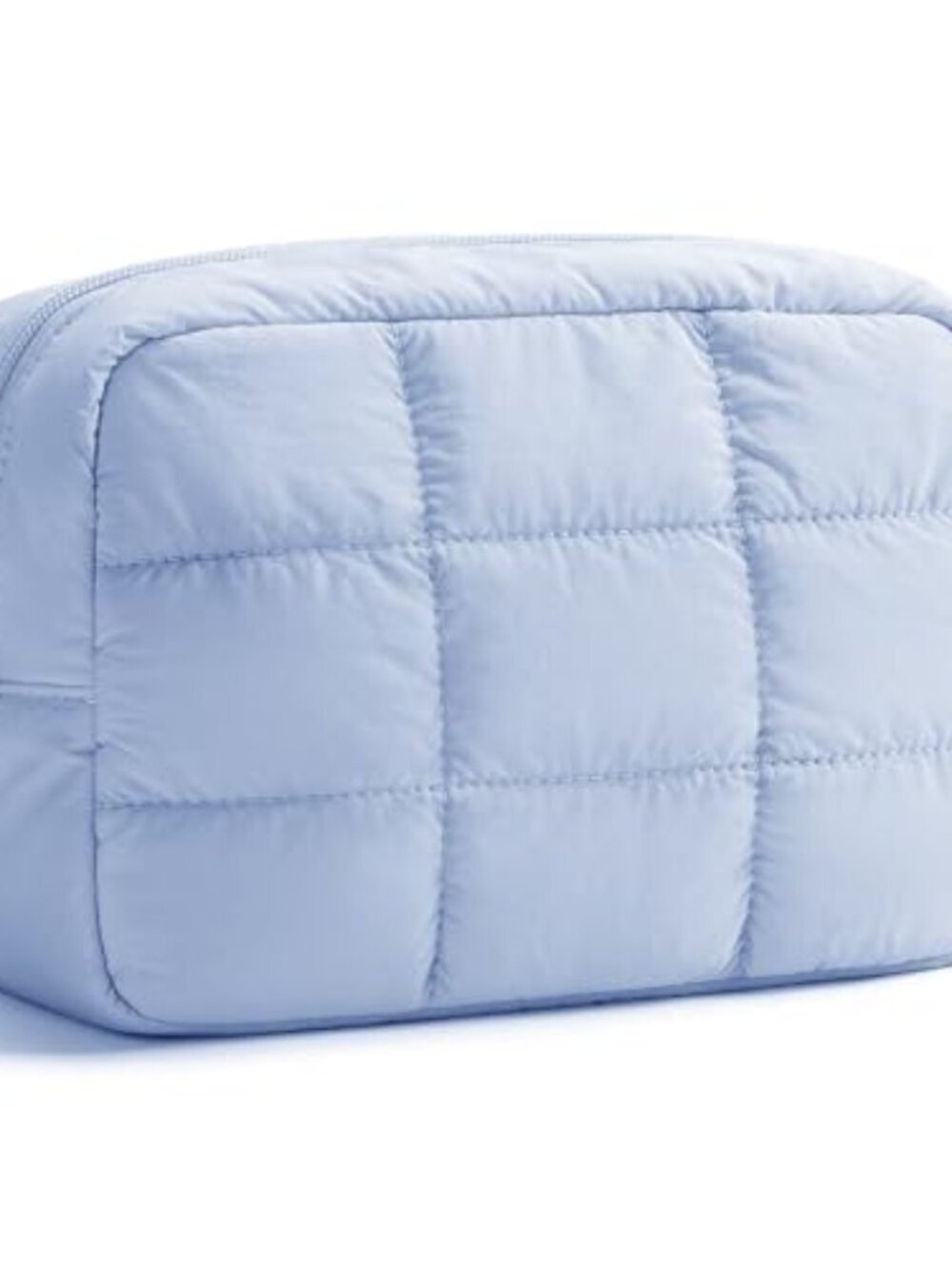 🆕 Travel Makeup Cosmetic Bag for Women, Puffer Make Up Bags Women, Quilted